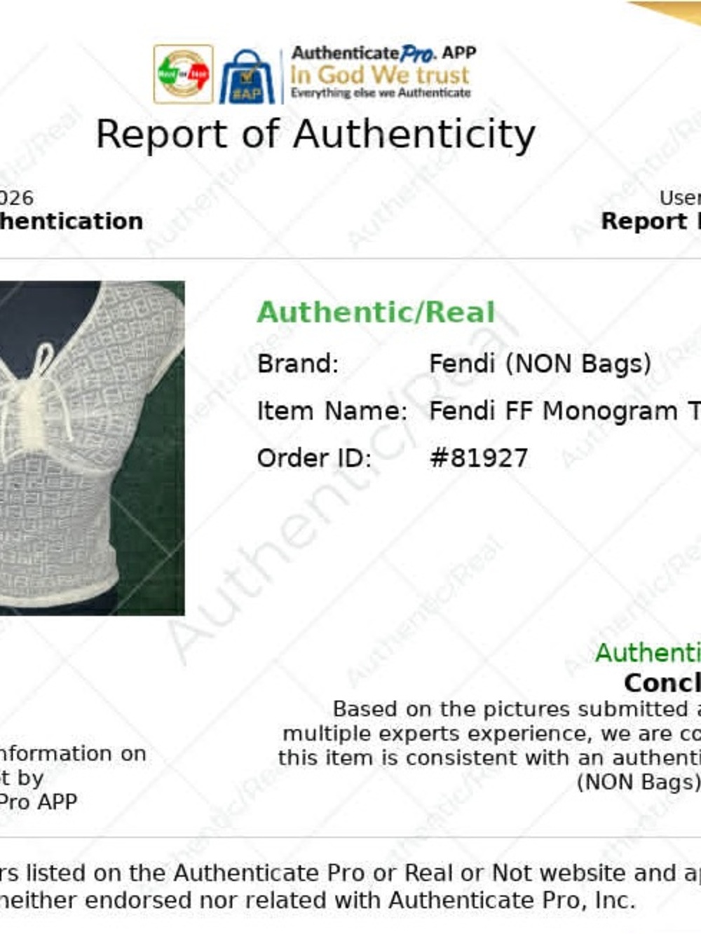 Fendi White FF Monogram‎ Blouse - Picture 8 of 8